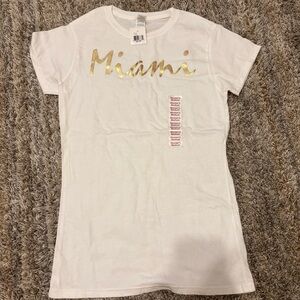 White and Gold Kids Shirt